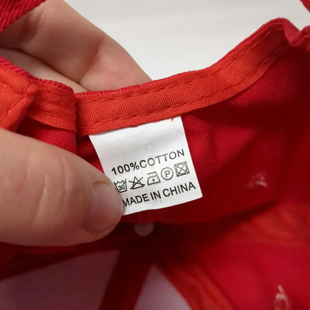 Unbranded red baseball